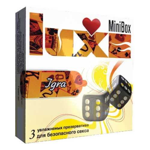 Презервативы Luxe Mini Box Игра 3 шт. в Парфюм-Лидер