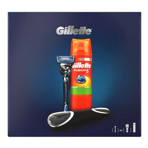 Подарочный набор GILLETTE бритва+гель д/бритья SensSkin 200мл+чехол в Парфюм-Лидер
