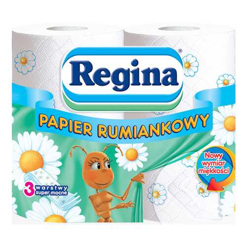 Туалетная бумага Regina Ромашка 3-ех слойная 4 шт. в Парфюм-Лидер