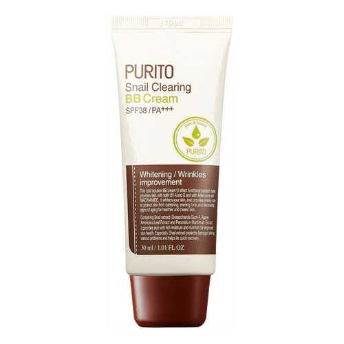 BB средство Purito Snail Clearing BB Cream тон 21 Light Beige в Парфюм-Лидер