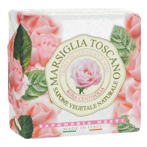 Косметическое мыло Nesti Dante Marsiglia Toscano Rosa Centifolia 200 г в Парфюм-Лидер