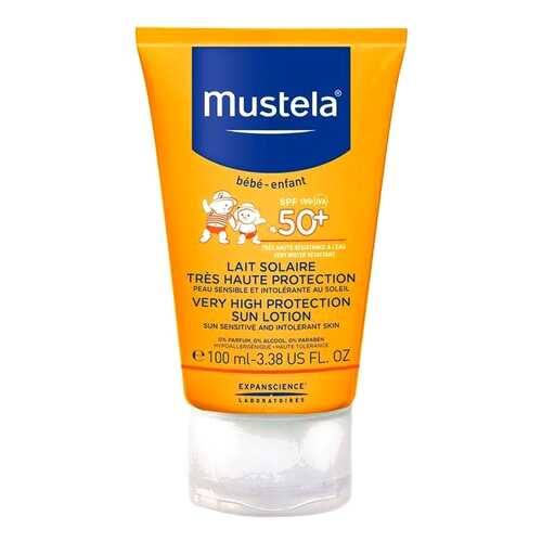 Солнцезащитное молочко Mustela Мустела Бебе SPF 50+, 100 мл Sun в Парфюм-Лидер