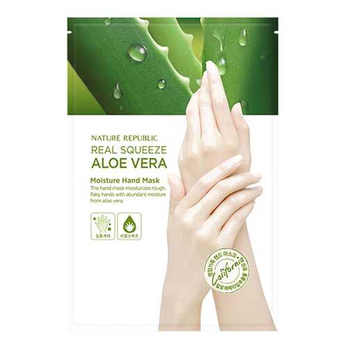 Маска для рук Nature Republic Real Squeeze Aloe Vera Moisture Hand Mask 16 мл в Парфюм-Лидер
