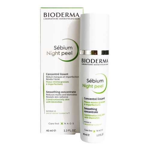 Пилинг для лица Bioderma Night Sebium Peel Smoothing Concentrate 40 мл в Парфюм-Лидер