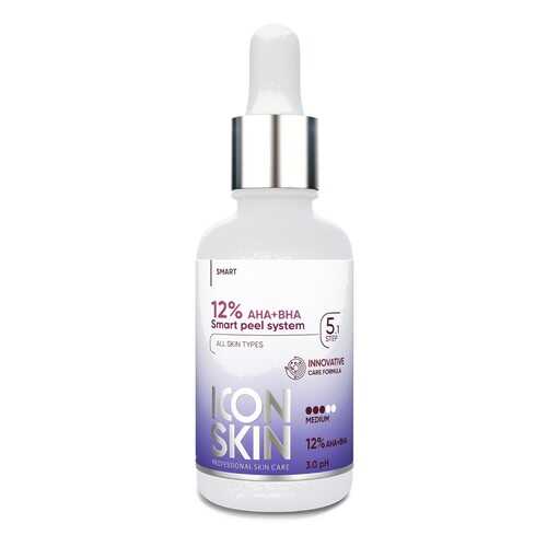 Пилинг для лица ICON SKIN с 12% комплексом кислот AHA + BHA 30 мл в Парфюм-Лидер