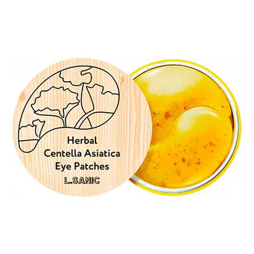 Патчи для глаз L.Sanic Herbal Centella Asiatica Hydrogel Eye Patches 60 шт в Парфюм-Лидер