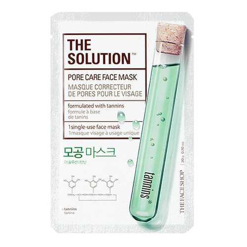 Листовая маска The Face Shop The Solution Face Mask-Pore_Care в Парфюм-Лидер