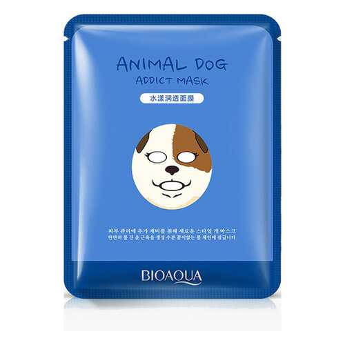 Маска для лица Bioaqua Animal Face Addict Dog 30 г в Парфюм-Лидер