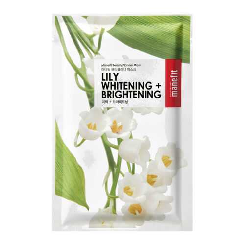 Маска для лица Manefit Beauty Planner Lily Whitening And Brightening Mask 20 мл в Парфюм-Лидер