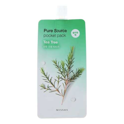 Маска для лица MISSHA Pure Source Pocket Pack - Tea Tree 10 мл в Парфюм-Лидер