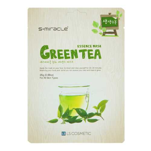 Маска для лица S+miracle Green Tea Essence 25 г в Парфюм-Лидер