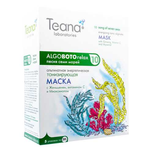 Маска для лица Teana AlgoBotoRelax Энергетическая тонизирующая 30x5 в Парфюм-Лидер