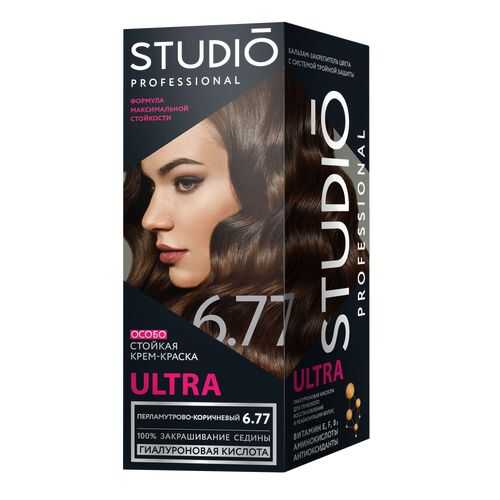 Комплект ULTRA STUDIO PROFESSIONAL 6.77 перламутрово-коричневый 2*50+15 мл в Парфюм-Лидер