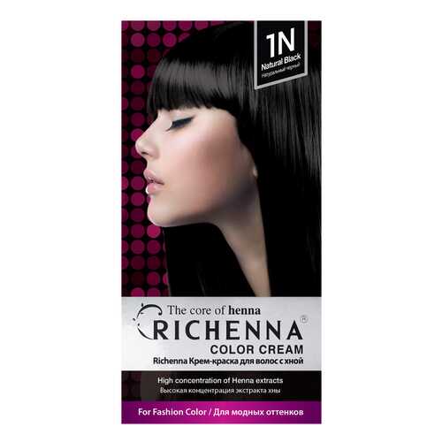 Краска для волос RICHENNA Color Cream 1N Natural Black в Парфюм-Лидер