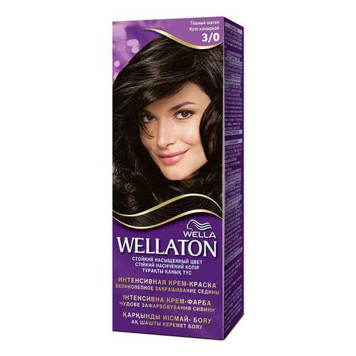 Краска для волос Wella Wellaton 3/0 темный шатен 110 мл в Парфюм-Лидер