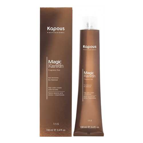 Краска Kapous Fragrance Free Non Ammonia Magic Keratin NA 4,18 коричневый лакричный 100мл в Парфюм-Лидер