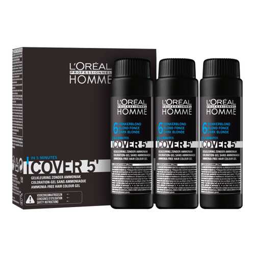 Оттеночный гель L'Oreal Professionnel Homme Cover 5 №6 Dark Blond 150 мл в Парфюм-Лидер