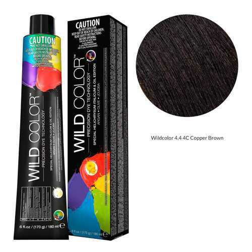 Wildcolor - Стойкая крем-краска Permanent Hair Color 4.4 4C Медно-коричневый 180 мл в Парфюм-Лидер