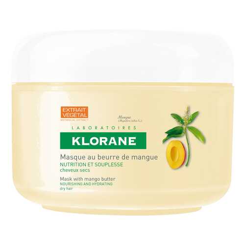 Маска для волос Klorane Hair Mask With Mango Butter 150 мл в Парфюм-Лидер