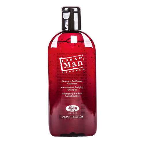Шампунь мужской против перхоти Lisap Milano Anti-Dandruff Purifying Shampoo Man 250 мл в Парфюм-Лидер