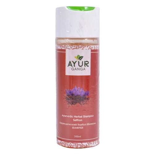 Шампунь ШАФРАН (Ayurvedic Herbal Shampoo SAFFRON) AYUR GANGA, 200мл в Парфюм-Лидер